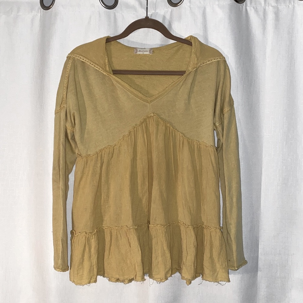 Yellow long sleeve shirt